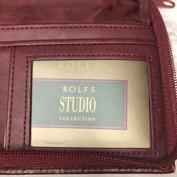 ROLF’S genuine red/burgundy  cowhide crossbody. - Picture 9 of 13